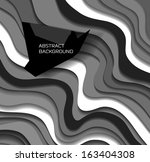 abstract modern colorful waves... | Shutterstock .eps vector #163404308