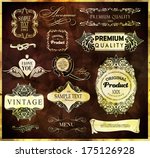 calligraphic design elements | Shutterstock .eps vector #175126928