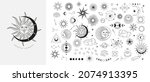 set of celestial mystic... | Shutterstock .eps vector #2074913395