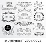 set of calligraphic and floral... | Shutterstock .eps vector #270477728