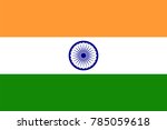 india flag standard size in... | Shutterstock .eps vector #785059618