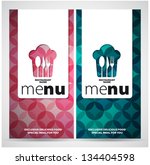 restaurant menu card design... | Shutterstock .eps vector #134404598