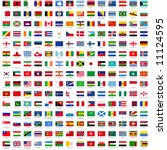 alphabetically sorted flags of... | Shutterstock .eps vector #11124595
