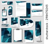 technology corporate identity... | Shutterstock .eps vector #298470245