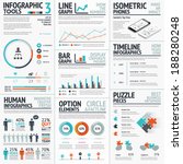 stunning infographic elements... | Shutterstock .eps vector #188280248