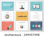 business presentation templates ... | Shutterstock .eps vector #249457498
