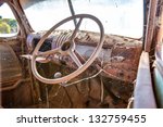 Steering Wheel Inside An Old...