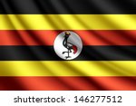 waving flag of uganda  vector | Shutterstock .eps vector #146277512