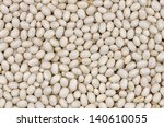 Closeup White  Beans Texture