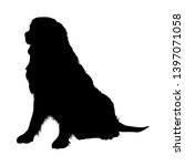 Bernese Mountain Dog Silhouette....