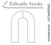 magnet icon. editable stroke... | Shutterstock .eps vector #1476490562