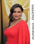 Small photo of LOS ANGELES, CA - SEPTEMBER 12, 2015: Actress Mindy Kaling at the Creative Arts Emmy Awards 2015 at the Microsoft Theatre LA Live.