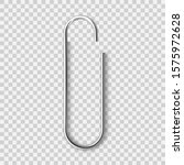 realistic metal paper clip... | Shutterstock .eps vector #1575972628