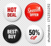 realistic badges with text.... | Shutterstock .eps vector #1712311252