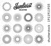 vintage grunge sunburst... | Shutterstock .eps vector #1911911935