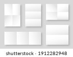 blank folded paper sheets... | Shutterstock .eps vector #1912282948