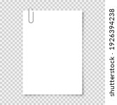 realistic blank paper sheet in... | Shutterstock .eps vector #1926394238
