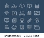 cloud omputing. internet... | Shutterstock .eps vector #766117555