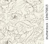 seamless floral pattern with... | Shutterstock .eps vector #134670815