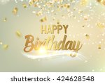 happy birthday background. | Shutterstock .eps vector #424628548