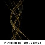 abstract shiny golden wavy... | Shutterstock .eps vector #1857310915