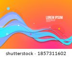 modern colorful flow poster.... | Shutterstock .eps vector #1857311602