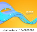 modern colorful flow poster.... | Shutterstock .eps vector #1860023008