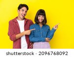 young mixed race couple... | Shutterstock . vector #2096768092