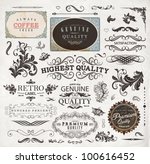 set of calligraphic design... | Shutterstock .eps vector #100616452