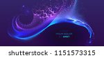 glowing particles liquid... | Shutterstock .eps vector #1151573315