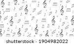 music notes background .music... | Shutterstock .eps vector #1904982022