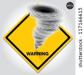 Hurricane Warning Sign  Vector