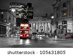 Royal exchange london with red...