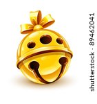 Photo of Single gold jingle bell | Free christmas images