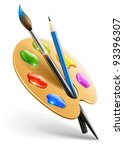 Artists Palette Clipart Free Stock Photo - Public Domain Pictures