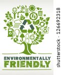 environmentally friendly tree... | Shutterstock .eps vector #126692318