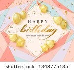 happy birthday celebration... | Shutterstock .eps vector #1348775135