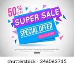 sale banner template and... | Shutterstock .eps vector #346063715