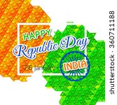 indian republic day background. | Shutterstock .eps vector #360711188