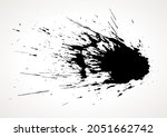 ink splash. abstract black... | Shutterstock . vector #2051662742