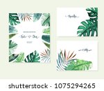 exotic tropical palm tree.... | Shutterstock .eps vector #1075294265