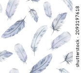 watercolor feathers abstract... | Shutterstock . vector #2093197618