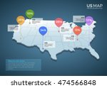 us map infographics design... | Shutterstock .eps vector #474566848