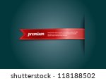 red vector silky ribbon banner  ... | Shutterstock .eps vector #118188502