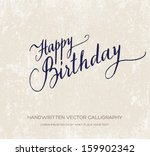 Happy Birthday Vector Greeting...