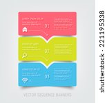 vector colorful progress banners | Shutterstock .eps vector #221195338