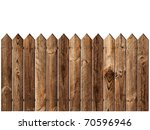Wooden Fence Over The White...