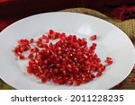Pomegranate Seeds Presented On...