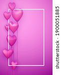 pink vertical banner with... | Shutterstock .eps vector #1900051885