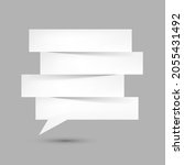 white paper lines as speech... | Shutterstock .eps vector #2055431492
